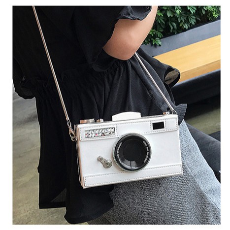 (2개) 대외 무역 도매 가을과 겨울 새로운 한국 스타일 창조적 인 카메라 가방 패션 서리 어깨 메신저 가방 복고풍 여성 가방