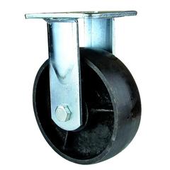 6寸實心全鐵輪鑄鐵輪耐高溫腳輪4寸5寸8寸萬向手推車重型鐵輪子