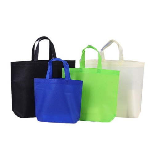 Non-woven bag color printed handbag shopping bag custom manufacturer wholesale printed logo hot pressed clothing handbag