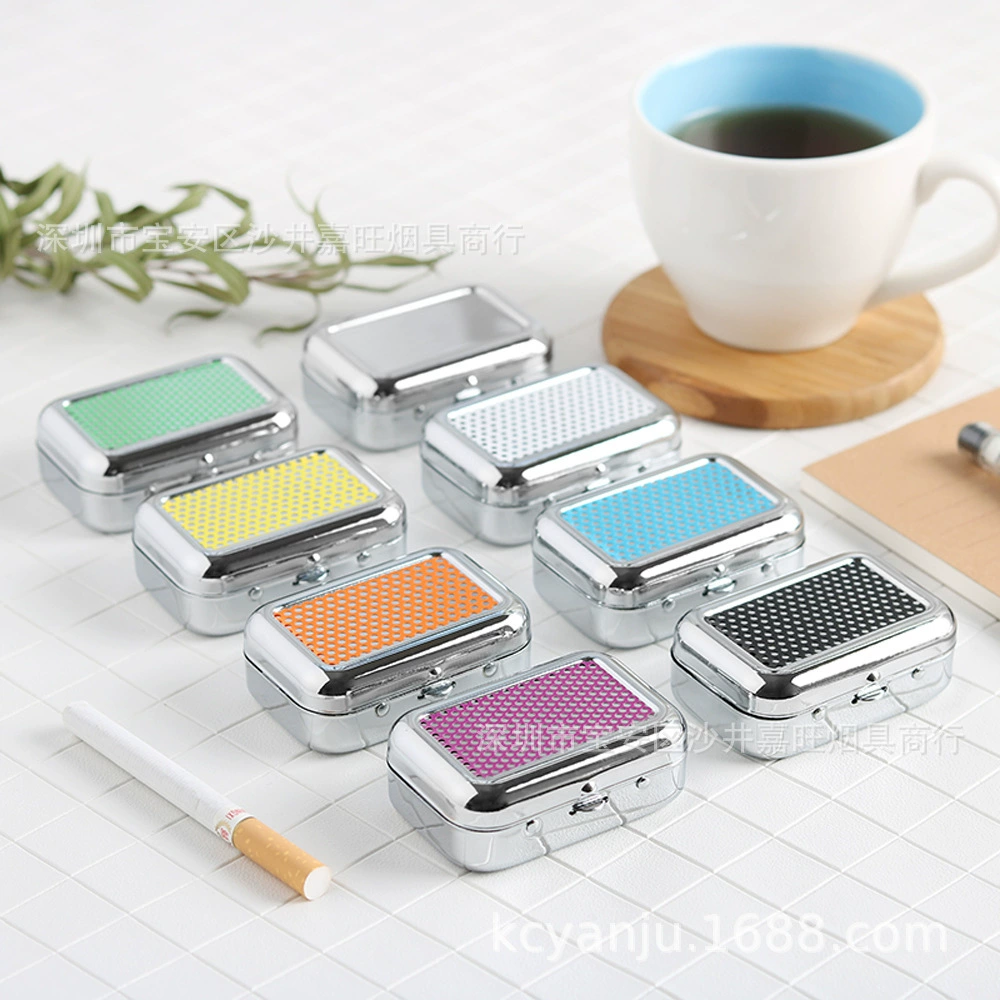 Трансграничная Персонализированная пепельница металлическая уличная пепельница портативная пепельница креативная модная Квадратная Пепельница