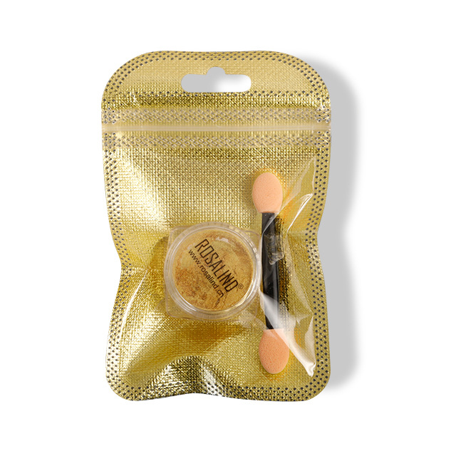 Rosalind transfronterizo sólido uñas espejo mágico polvo plata champán galvanoplastia polvo de uñas espejo mágico polvo al por mayor