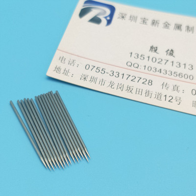 加工304不锈钢针磨尖 304L韧性钢丝抛光 折弯 316L医用实心穿刺针|ms