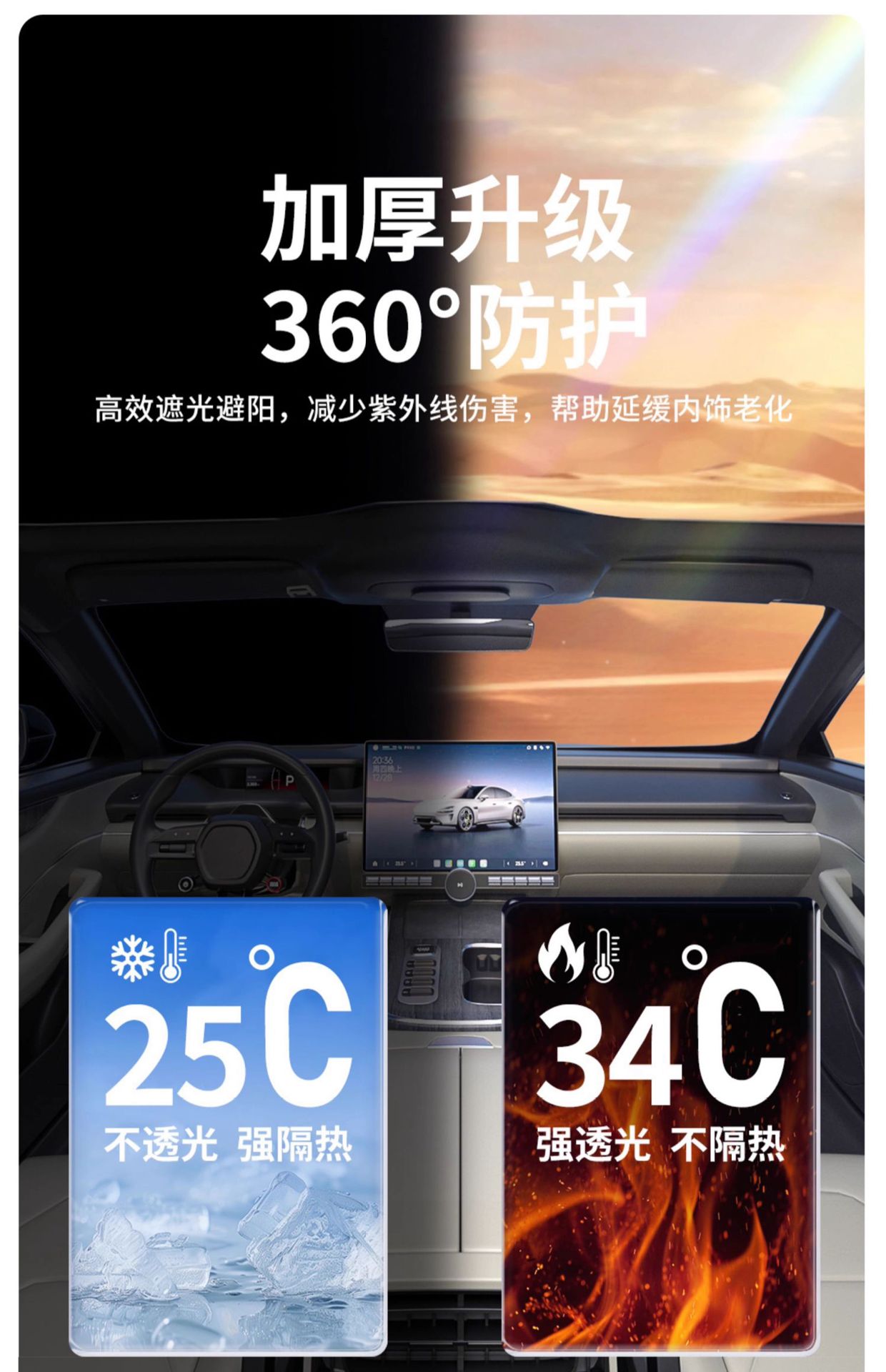 Leiben Car Cover, Sun Protection, Rain and Dust Protection, Heat Insulation, Sunshade, Full Cover, Thickeneded Oxford Cloth, Universal Car for All Seasons