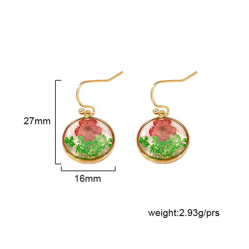 Wholesale Jewelry Fashion Dried Flower Drop Earrings Nihaojewelry display picture 1