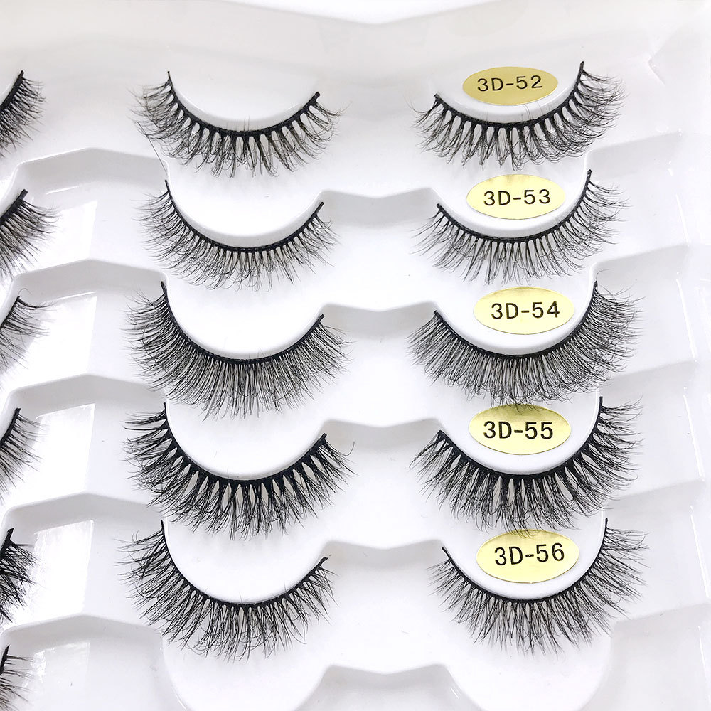 15g Weight False Eyelashes Makeup Tools Types Imitation Mink Material Imitation Mink False Eyelashes 4