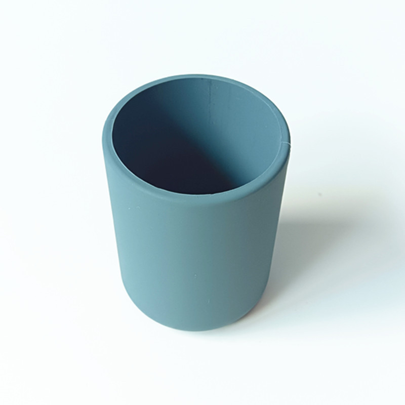 2025 nueva taza de agua de escritorio 300ml taza de silicona de gran capacidad sin tapa de silicona puede imprimir logotipo