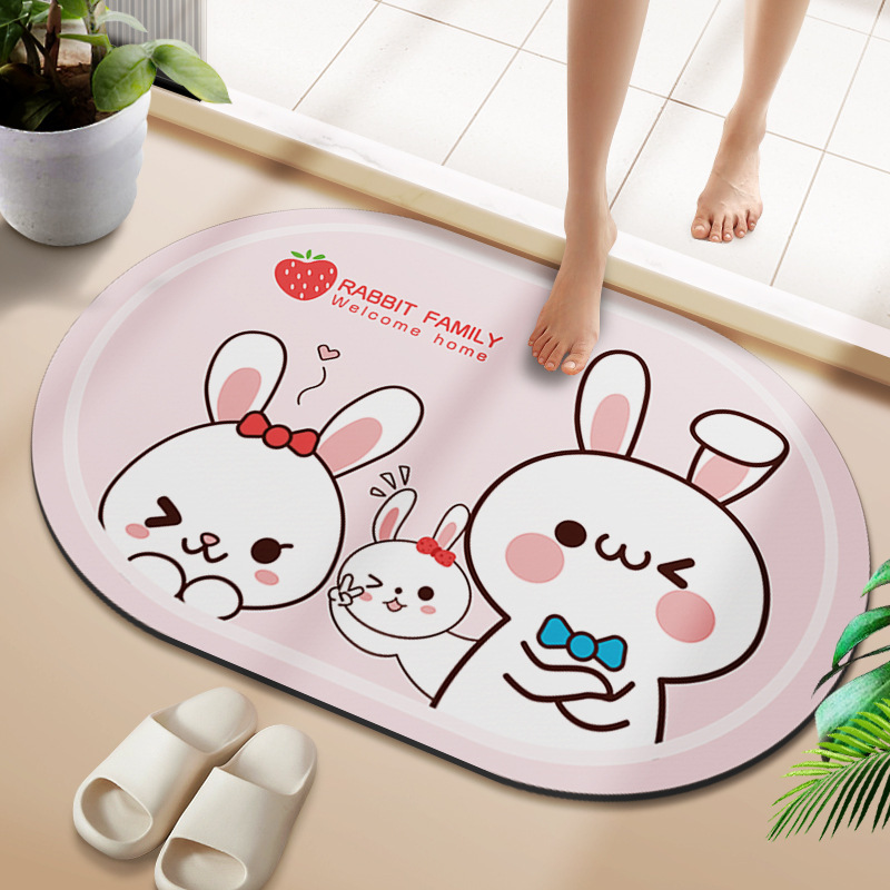 【타원형】토끼 가족