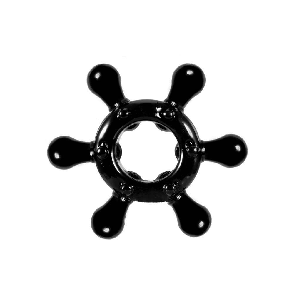 Caterpillar Crystal Delay Ring TPE Locking Sun Ring Adult Toy — detail image 15
