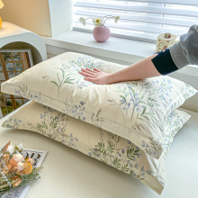 棉枕套30x50一对装儿童花卉枕头套40x60记忆枕芯套48x74cmC&