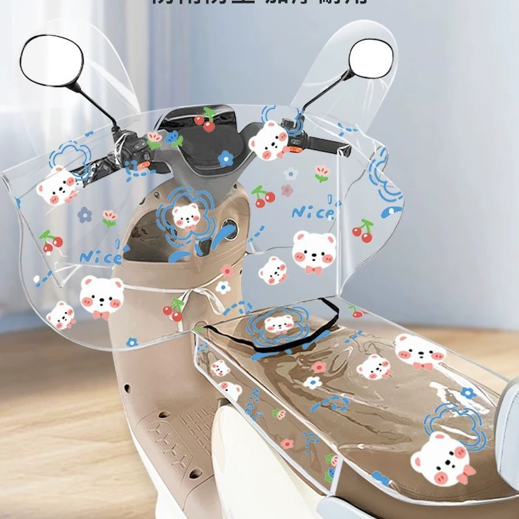 Передний центральный контрольный чехол для электромобиля, дождевик, прозрачный руль, приборная панель, лобовое стекло, универсальный водонепроницаемый пылезащитный чехол