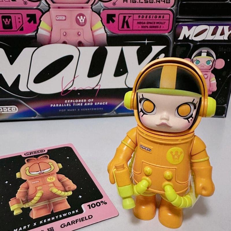 Molly100 第三世代 ジャスミン ブラインドボックス アニバーサリー 3 シリーズ 宇宙飛行士 フィギュア 車の装飾品 トレンディで見栄えの良い|undefined