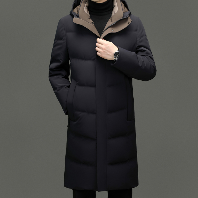 Herrenbekleidung Winter neue einfache warme Seide Baumwolljacke_voghion.com