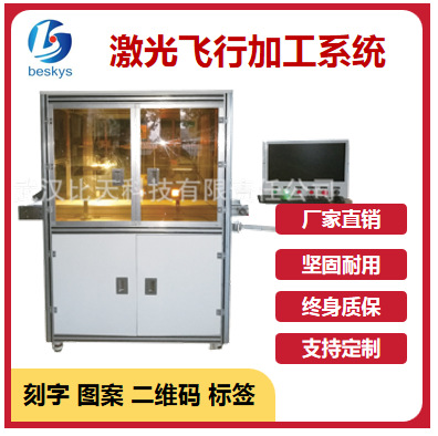 全自动激光动态飞行打标机 全自动定位激光高效加工设备