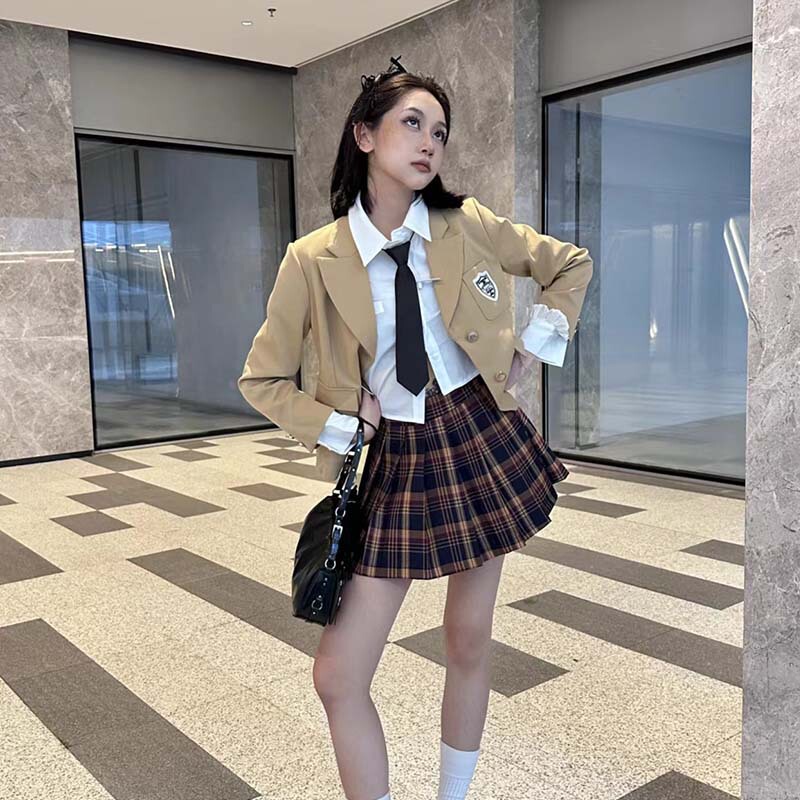 Big Sale Model Tokyo Shiseido, This Palace in This Issue! It’S Good-Looking Preppy Suit + Skirt, Non-Returnable