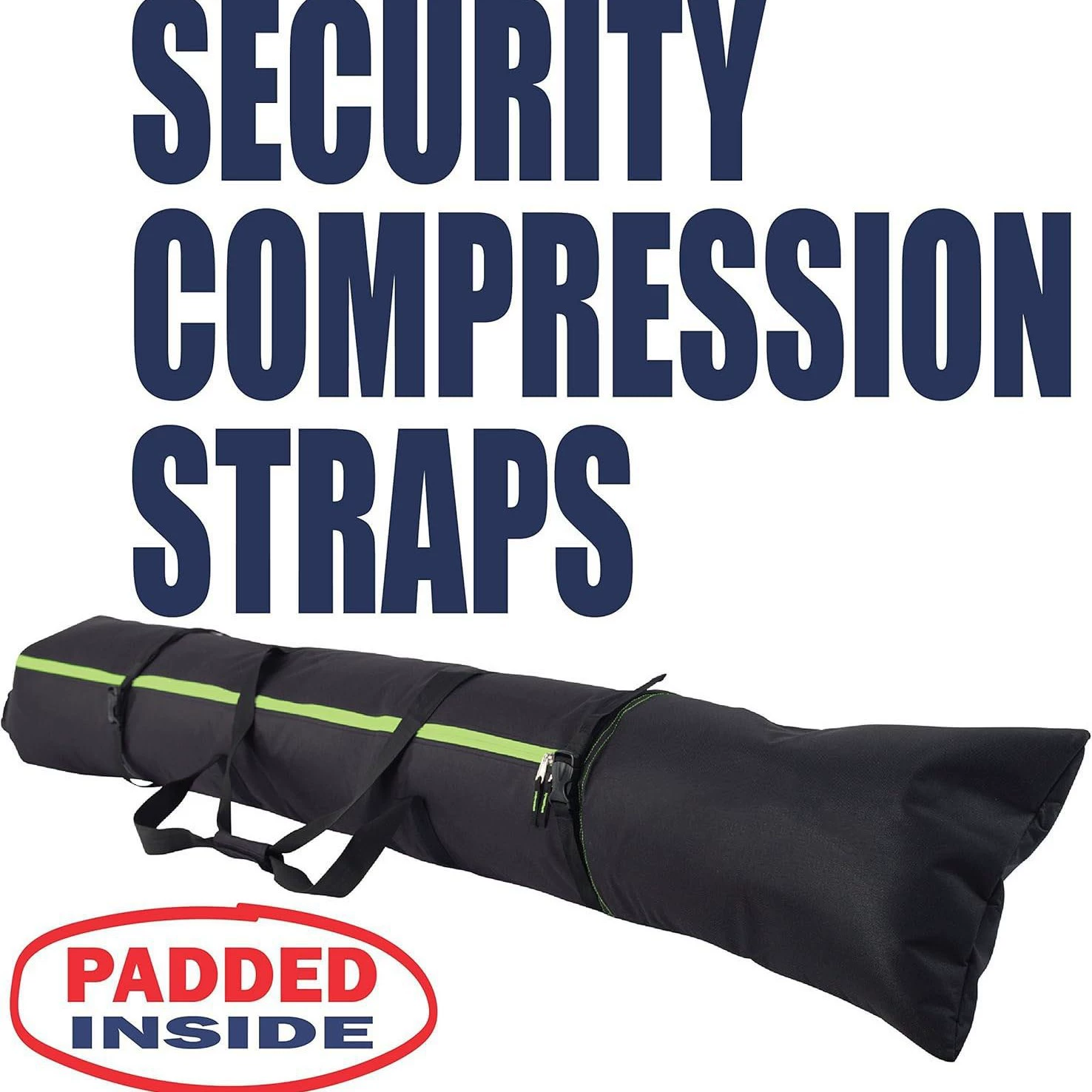 Сумка для хранения лыж с подкладкой, портативная сумка для лыжного снаряжения, сумка для двух пар лыж для активного отдыха, портативная, прочная, с особым защитным покрытием