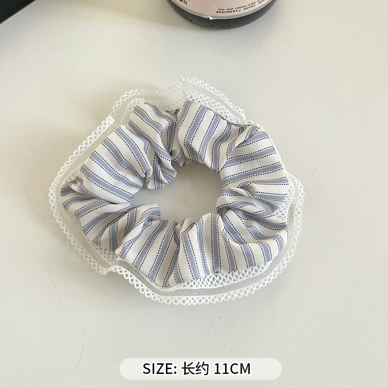 可爱红色小樱桃蕾丝大肠发圈女高级感百搭头饰扎头发大号春夏发绳|undefined