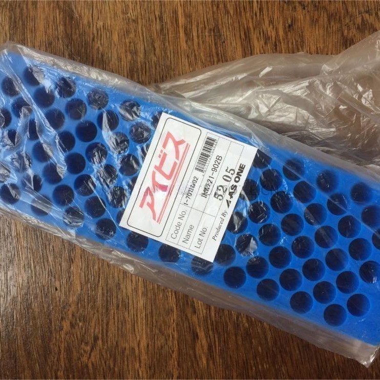 亚速旺ASONE塑料离心管架彩色试管架asone96孔微量离心管架80支pp