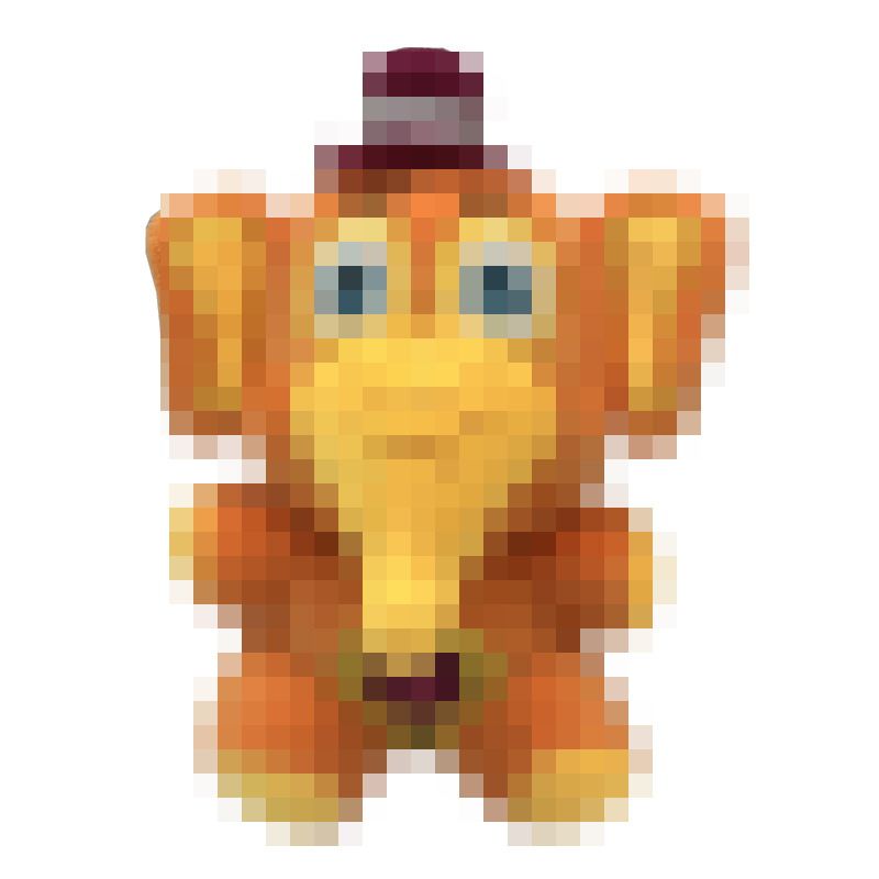 Yellow elephant / 18cm