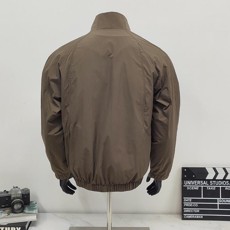 Stand Collar Jacket For Men American Style Casual Autumn Coat_voghion.com