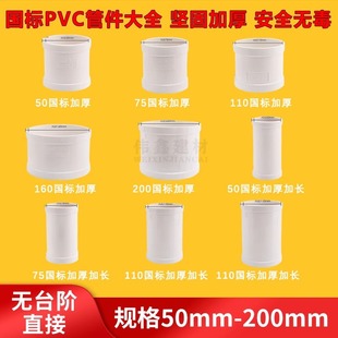 pvc��ˮ�ܿ��ٓ����a©ֱ��50 75 110�ǫ�Aֱ�� �o�nȦֱͨ ���^