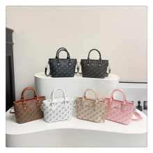 欧美新款手提包包时尚大字母跨境经典高级老花斜挎包硬底单肩女包