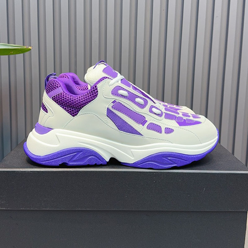 Comercio exterior estación europea marca de moda hueso malla transpirable costura cuero genuino zapatos del papá los hombres suela gruesa aumento zapatilla deporte