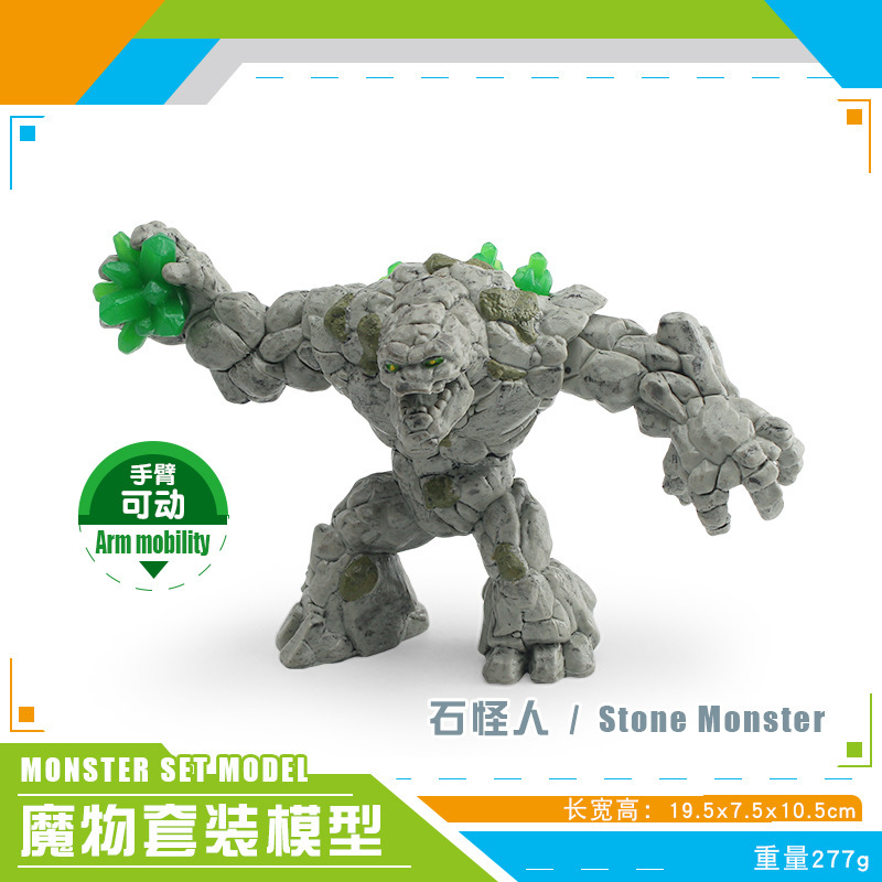 Simulación transfronteriza mitología occidental modelo de bestia marino hombre de nieve de hielo espada diente tigre monstruo hombre lobo decoración juguetes