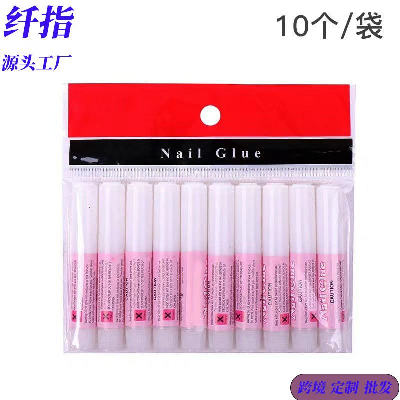 Wear special glue 2g nail tools jewelry paste to wear nail point drill glue transparent fake nails