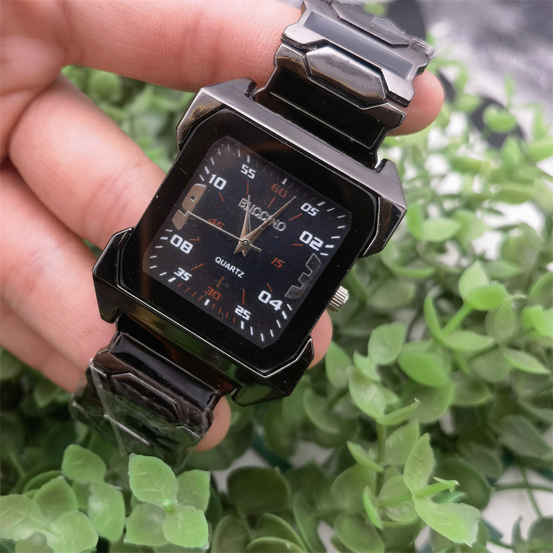 Buccino Men's Classic Square Mechanical Watch Multifunctional_voghion.com