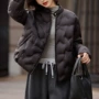 平湖女士宽松立领羽绒服