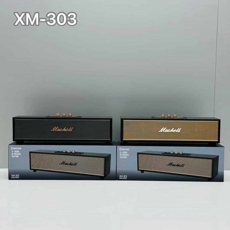 新しい XM303 レトロトレンド Bluetooth オーディオ木製レザー屋外ポータブルサブウーファーポータブル 10 ワット|undefined