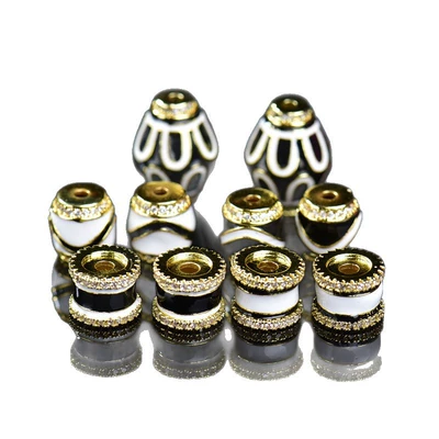 Zərgərlik ara hissələri, Inlaid Beads for Crafts, Buddhist Prayer