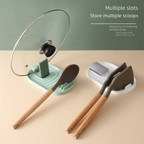 Collapsible Pot Lid and Spoon Holder Kitchen Pot Lid Rack Soup Spoon Chopstick Tray Multifunctional Storage Shelf Spatula Rack