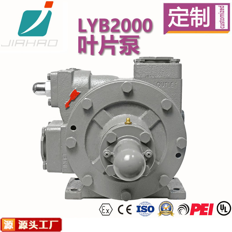 温州嘉豪厂家定制外贸液化气槽车叶片泵LYB-2000液化气叶片泵