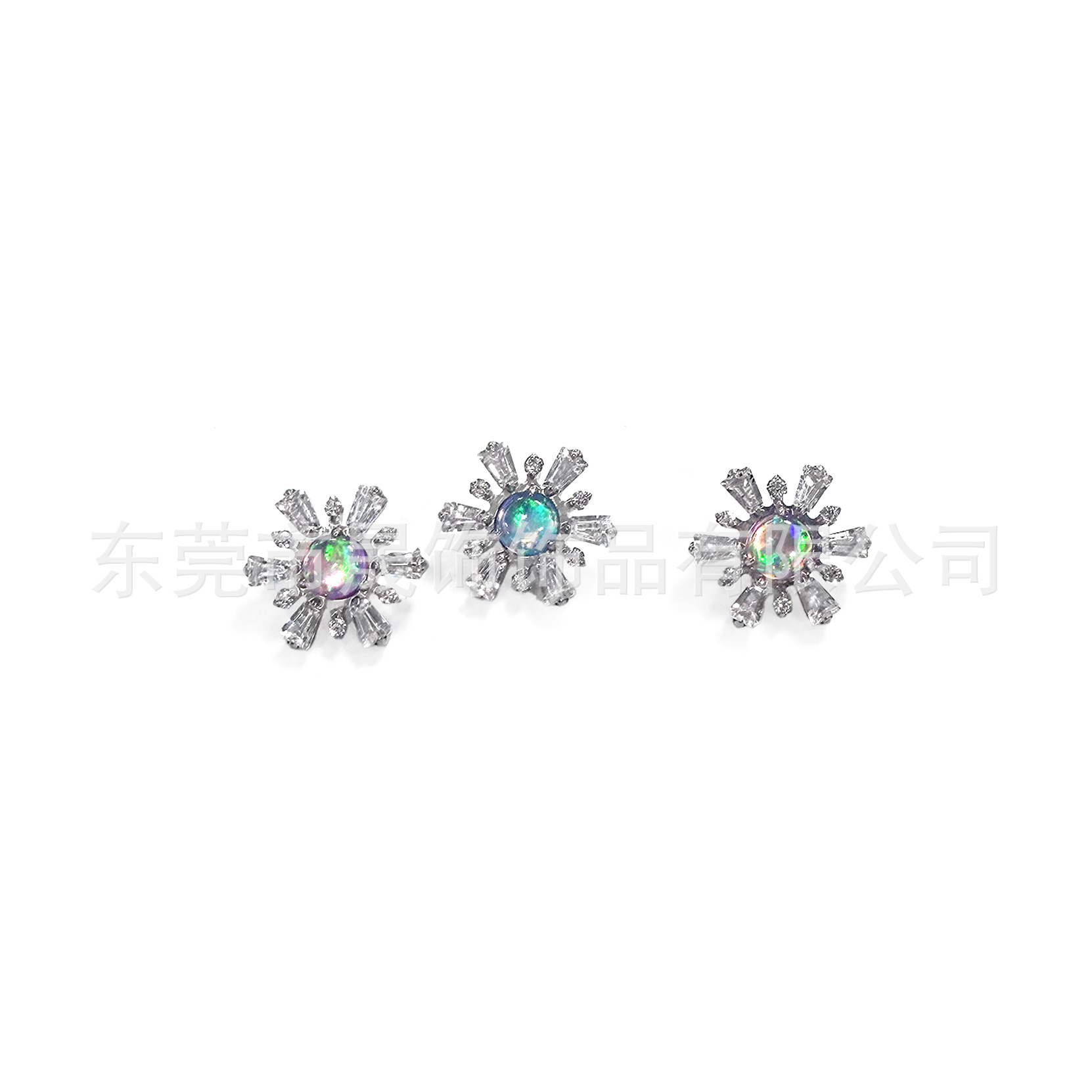 F136 Titanium Alloy 极光澳宝雪 Flower Studded 5A Cubic Zirconia Ear Stud Labret Stud Helix Cartilage Stud G23 Titanium 人体 Piercing 饰