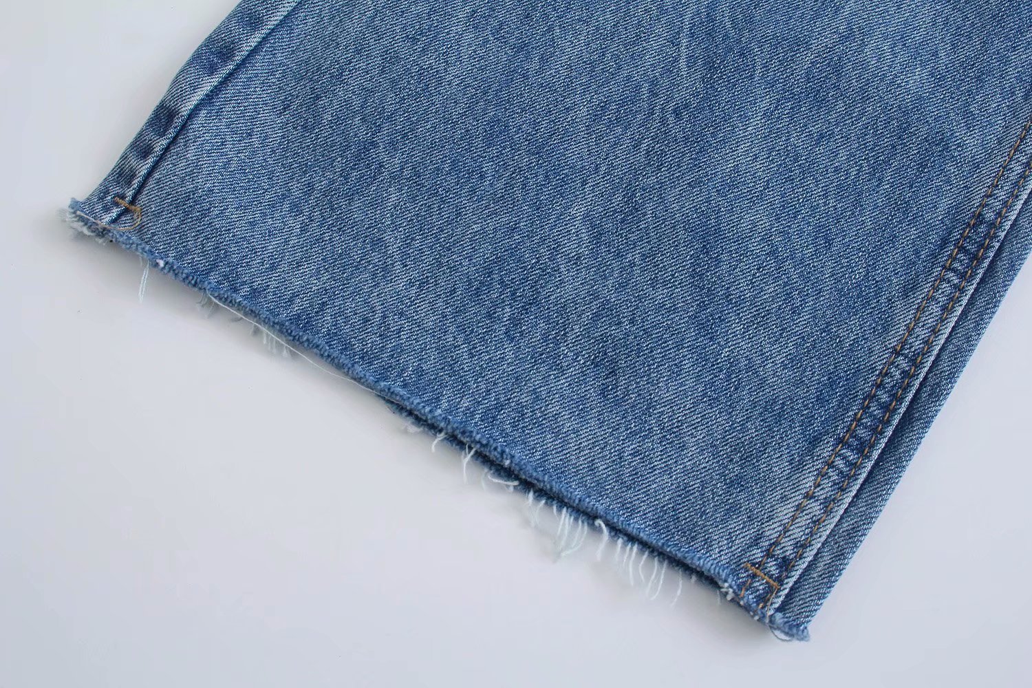 jeans de pierna ancha rasgados lavados para mujer nihaostyles ropa al por mayor NSAM77796