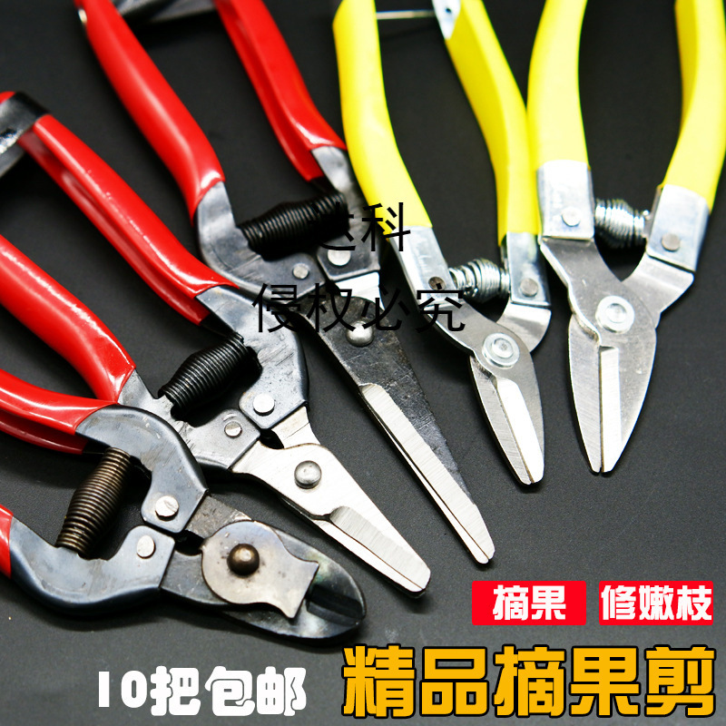 厂家直销修枝剪修花剪刀采果园林柑橘剪桔子的小摘果剪葡萄枝专用