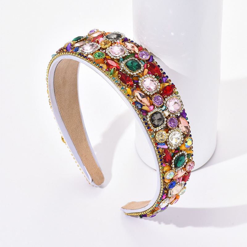 Hair Band Hair Accessories Type Luxurious Geometric Rhinestone Hair Band