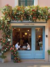 玫瑰花墙装饰花藤造景空调管道假花遮挡网红打卡瀑布花背景墙