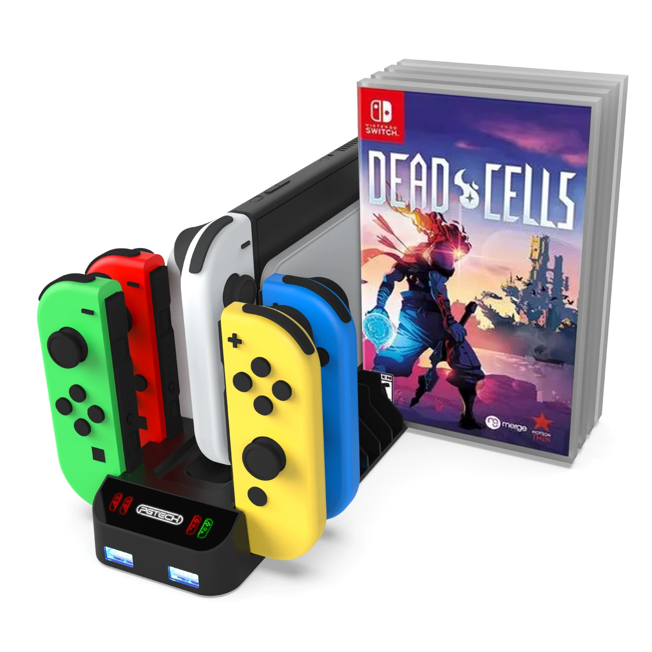 Ручка для игровой приставки Switch с хостом, многофункциональная база для быстрой зарядки OLED, диски для зарядки, стойка для хранения GP-349