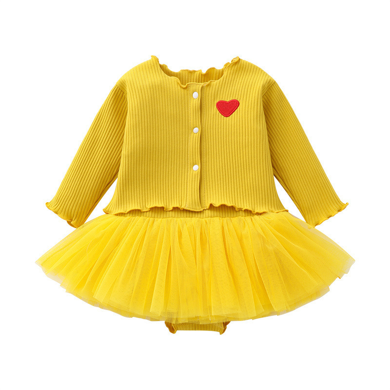 ベビー服、ベビー長袖カーディガン、おならドレス、子供服、スカート、2点セット、マルチカラー、春夏秋スタイル|undefined