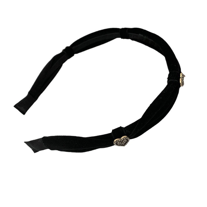 Dolce fascia per capelli nera in velluto abbinata da donna, con teschio alto, elegante forcina per capelli, fascia retrò, accessori per capelli, copricapo_voghion.com