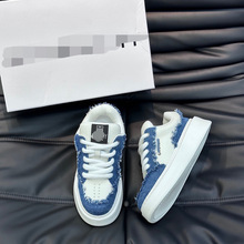 原标广州货欧洲站新款头层牛皮系带厚底面包休闲板鞋男鞋