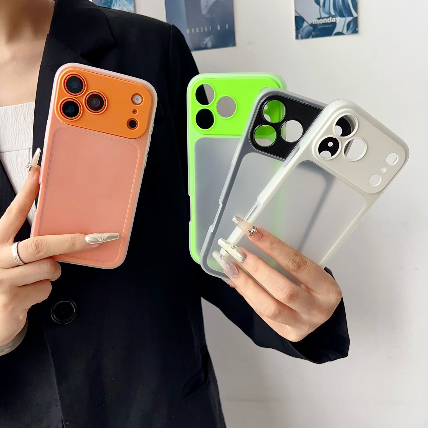 NEW新款感肤双色二合一D2  IP17 IP17AIR 17Pro  17Promax保护套