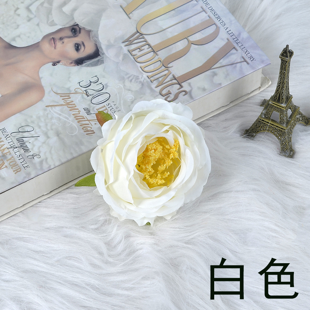 7호 하트 모란 머리 화이트