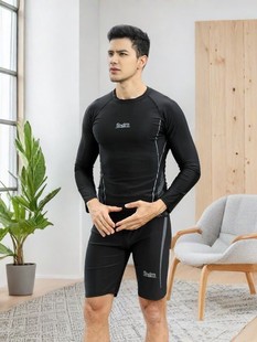 ♔ Men's Swimsuit Swimming Trunks Men's Double-Layer Swimming Trunks Tight Beachwear Swimsuit Men's Swimming Trunks Quick-Drying Beach Pants Batch