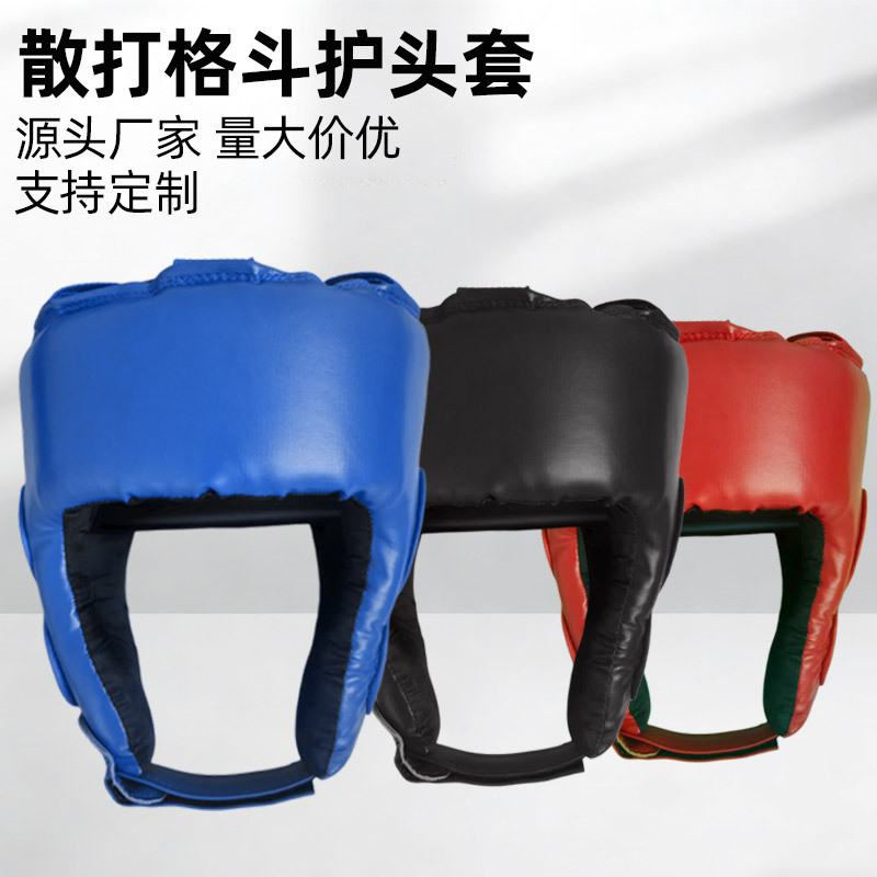 Sanda Head Protection with Full-Coverage Nose Guard, Boxing Helmet for Adults and Children, Martial Arts and Taekwondo Protective Gear Manufacturer