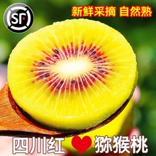 四川红心猕猴桃奇异果新鲜应当季新鲜水果弥猴桃孕妇现摘整箱包邮