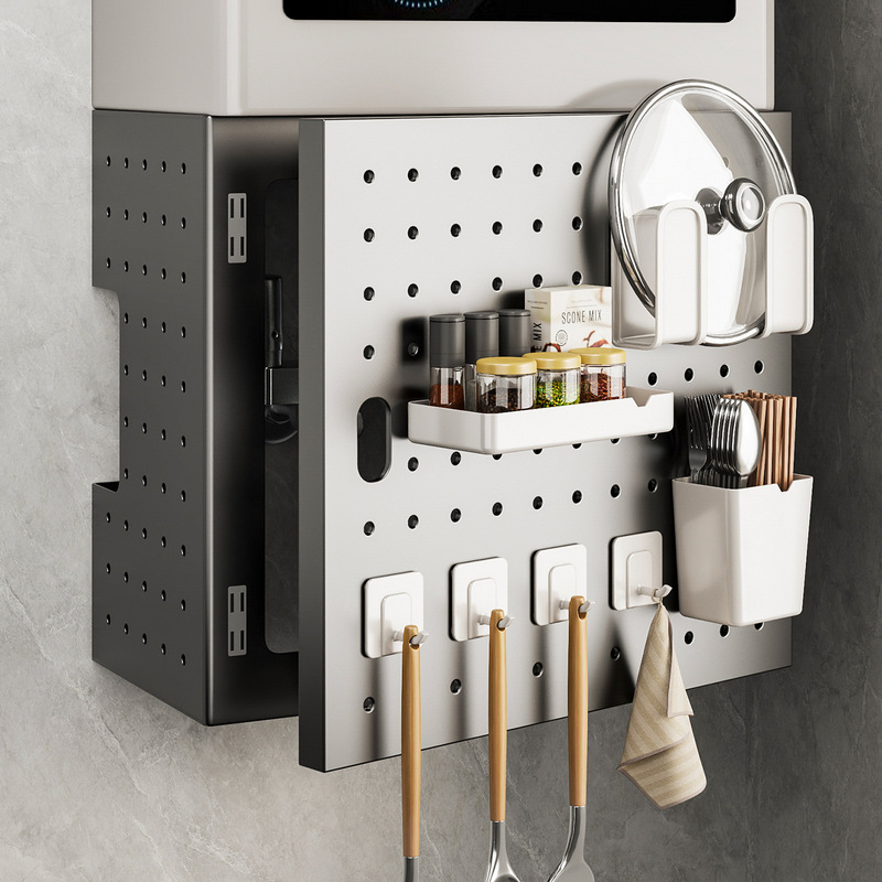 Gas Water Heater Cover for Opening Door, Kitchen Natural Gas Pipeline Decoration, Concealing Hole Board, Wall-Mounted Boiler Storage Rack