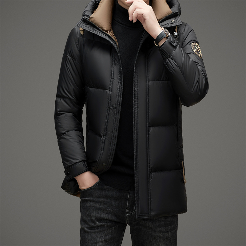 Winter hoody for leisure with hood